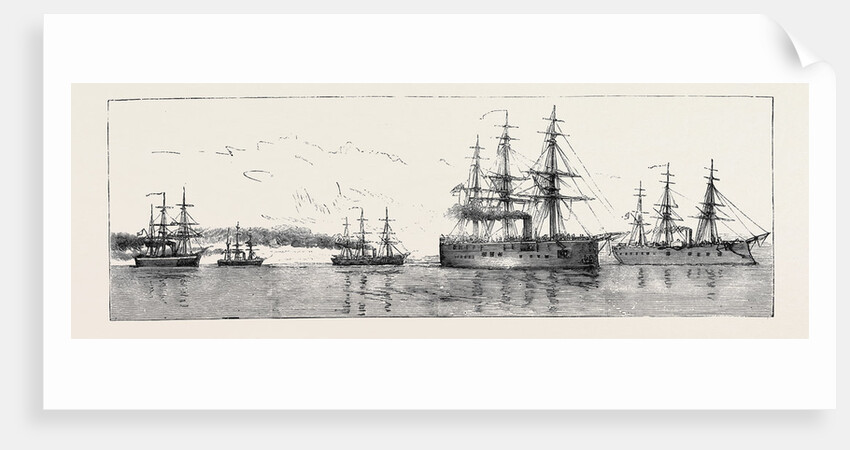 The Crisis in Egypt: The Anglo-French Squadron Proceeding in Company from Suda Bay to Alexandria by Anonymous