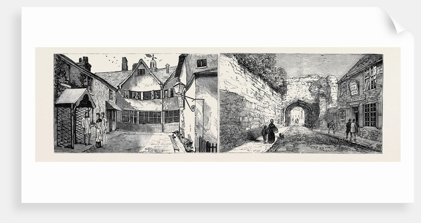 Leicester: The Old Town Hall, the Castle Yard by Anonymous