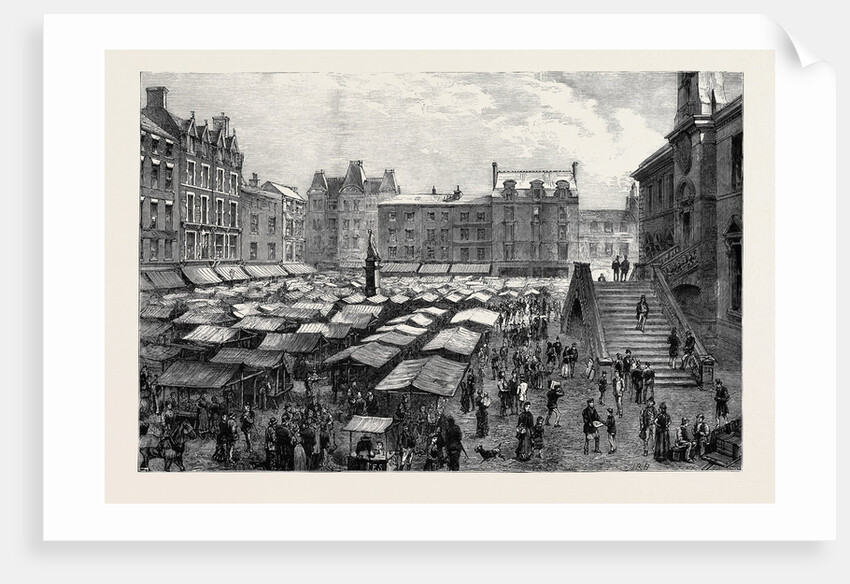 Leicester: Market Place, Saturday Afternoon by Anonymous
