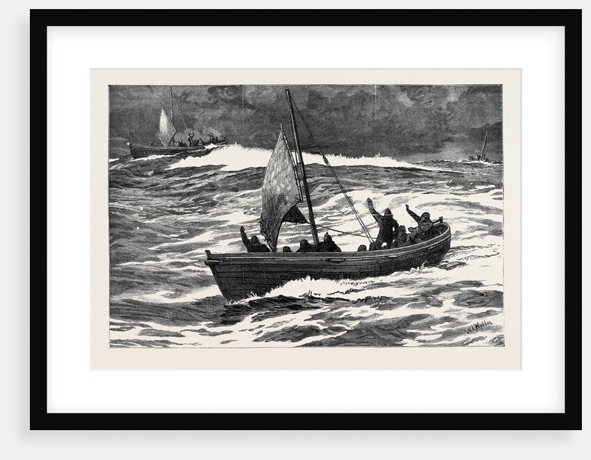 The Loss of the Jeannette: Separation of the Boats During a Gale, Seven P.M., September 12, 1881 by Anonymous