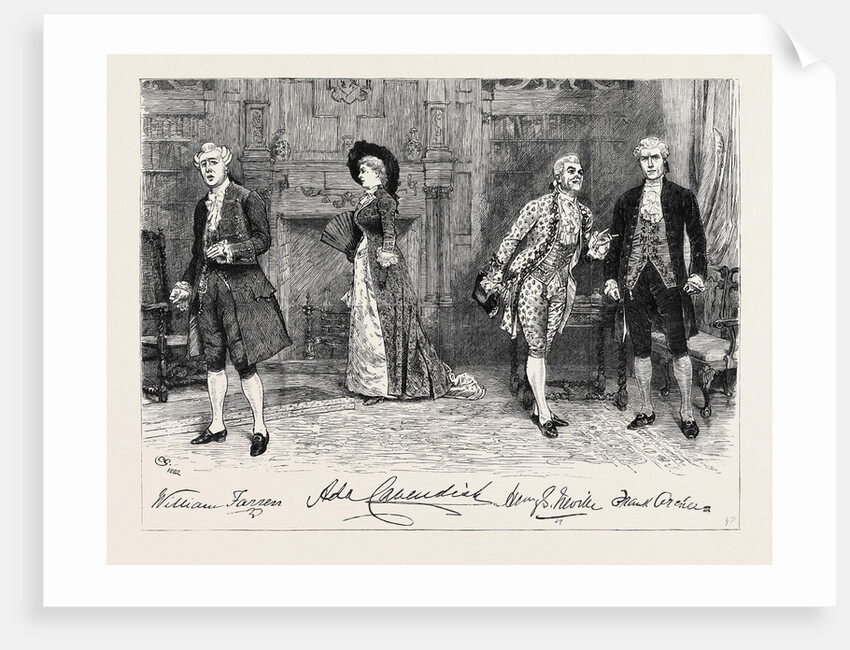 The School for Scandal at the Vaudeville Theatre: The Screen Scene by Anonymous