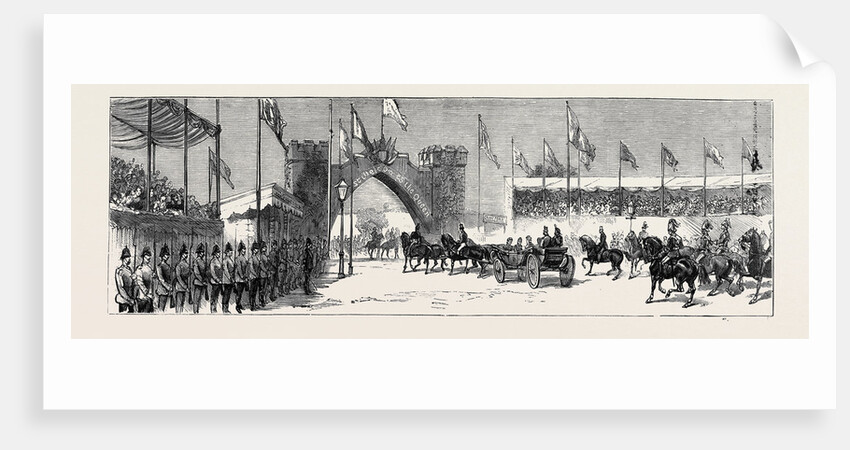 The Queen's Visit to Epping Forest: The Royal Procession Leaving Chingford Station by Anonymous