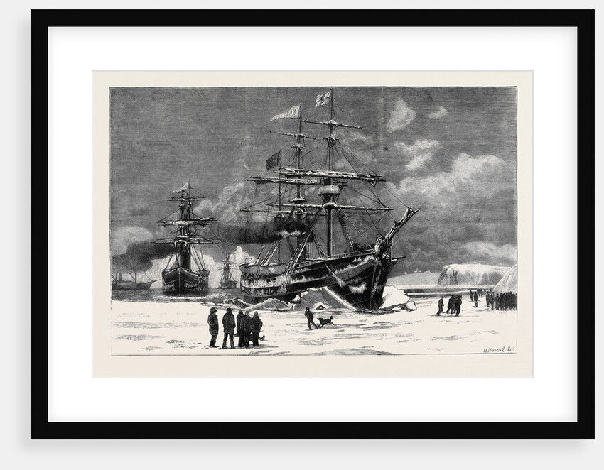 The Newfoundland Seal Fisheries, the Dundee Fleet Forcing Its Way Through the Ice Into St. John's Harbour by Anonymous