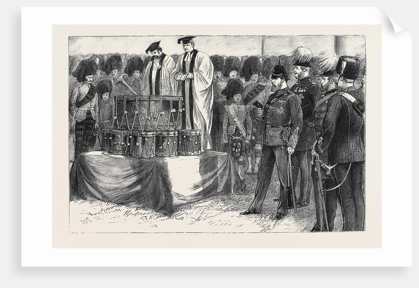 The Volunteers at Portsmouth: The Prince of Wales Attending Church Parade on Southsea Common by Anonymous