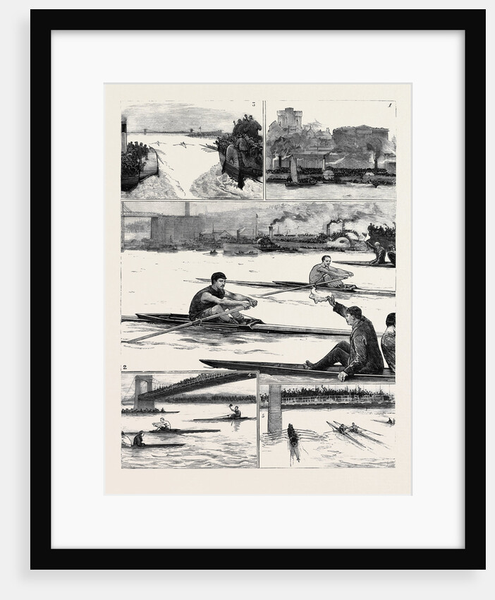 The Sculling Match on the Tyne Between Hanlan and Boyd for the Championship of the World by Anonymous