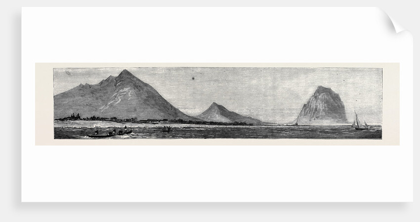 Tamarind Bay, with the Morne Rock, Once the Hiding-Place of Runaway Slaves, Mauritius by Anonymous