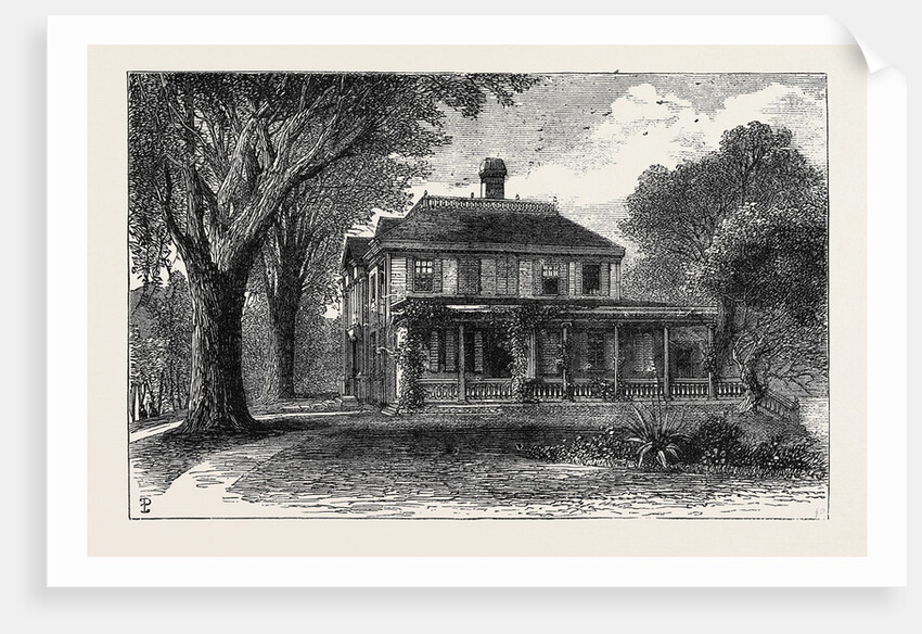 The Craigie House, Cambridge, Massachusetts, U.S.A., Residence of the Late H.W. Longfellow by Anonymous
