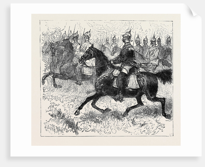 Autumn Manoeuvres of the Prussian Guards in the Altmark, 1863 by Anonymous