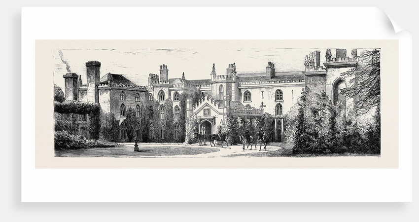 The Empress of Austria at Combermere, Cheshire: Combermere Abbey by Anonymous