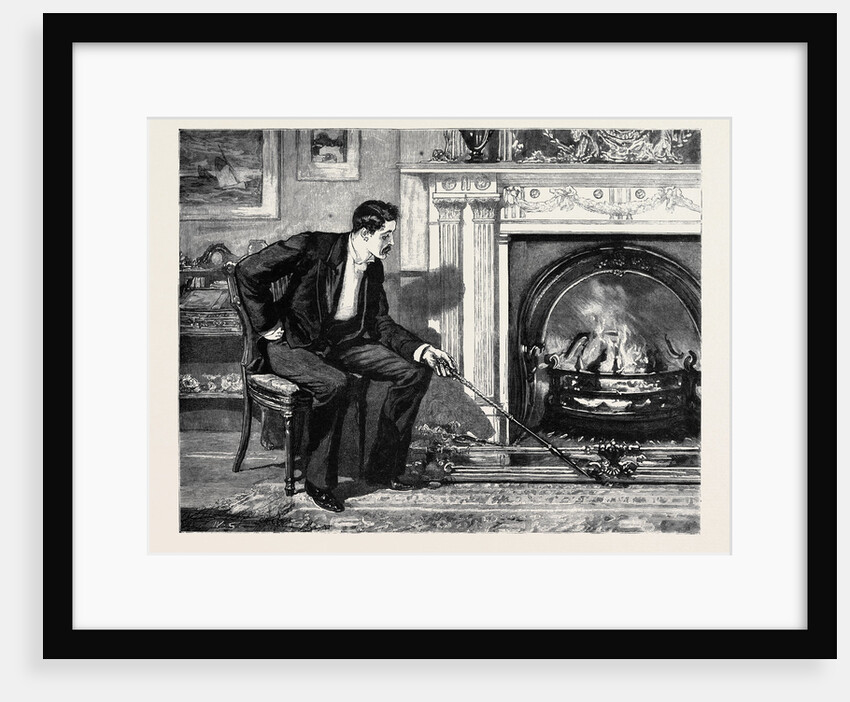 Marion Fay: A Novel: He Sat Gazing at His Fire, Holding the Poker in His Hand. by Anonymous