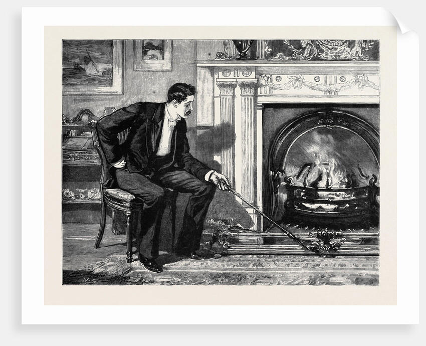 Marion Fay: A Novel: He Sat Gazing at His Fire, Holding the Poker in His Hand. by Anonymous