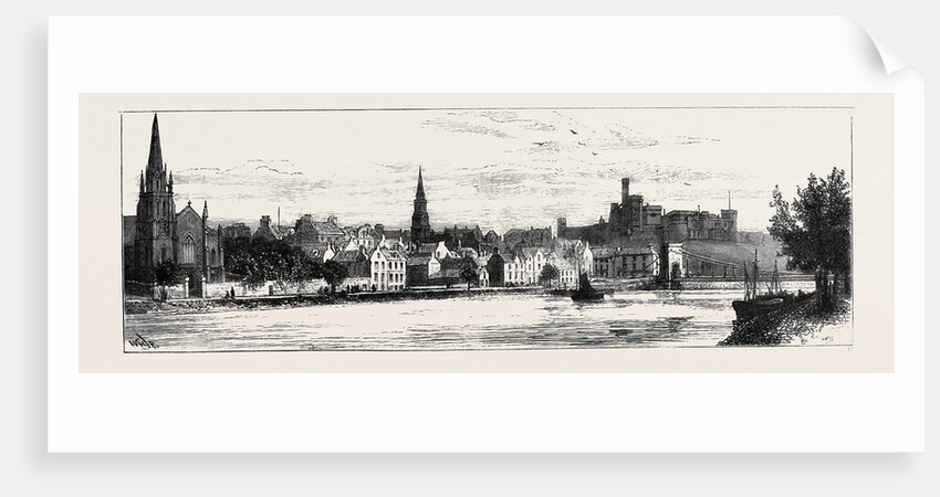 The Duke of Edinburgh in Scotland: Inverness from the River Side by Anonymous