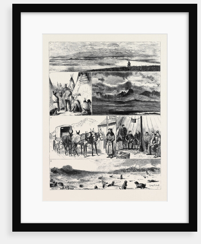 In the Great North-West with the Marquis of Lorne, Crossing the Boundary Line by Anonymous