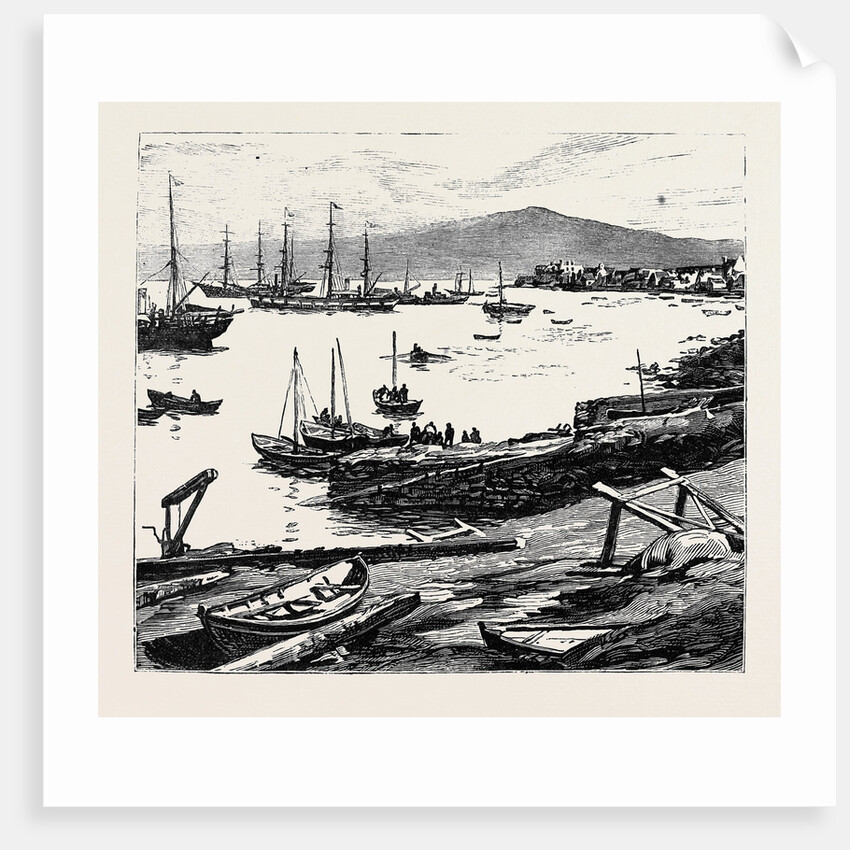 The Duke of Edinburgh in the Shetland Islands: Lerwick Harbour by Anonymous