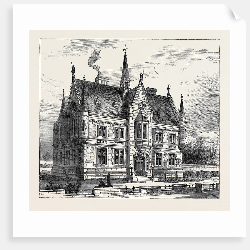 The Duke of Edinburgh in the Shetland Islands: The New Town Hall, Lerwick by Anonymous