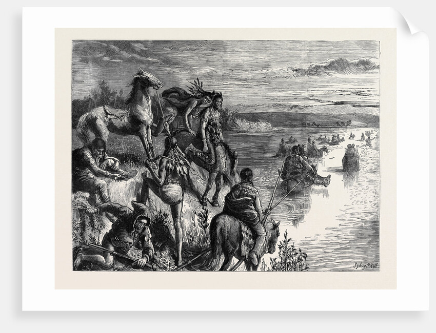 In the Great North-West with the Marquis of Lorne, Blackfoot Crossing by Anonymous
