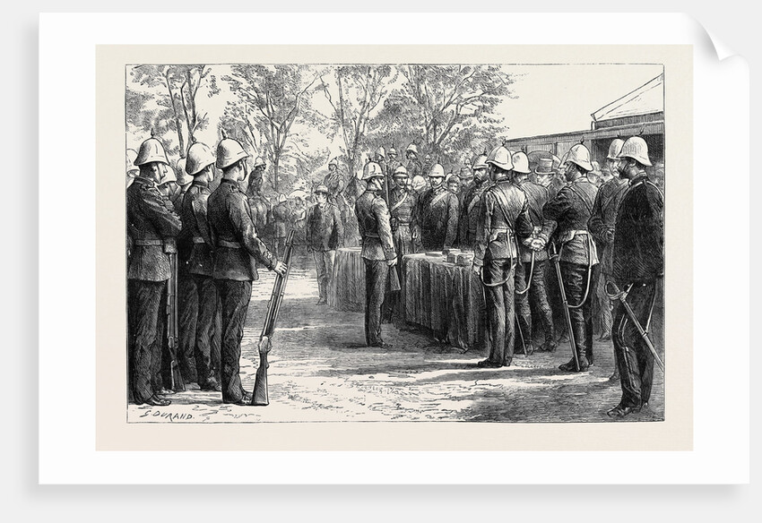 The Late Zulu War: Distribution of Medals to the Fifty-Eighth Regiment and the Natal Troops at Maritzburg by Sir Evelyn Wood by Anonymous
