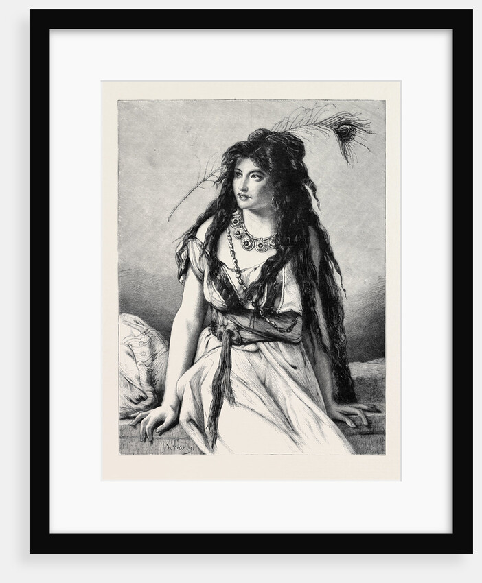 Rosa, a Gipsy Girl from a Drawing by J.F. Portaels by Anonymous