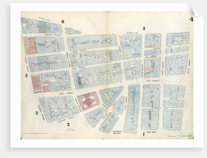 Map bounded by Maiden Lane, South Street, Old Slip by Anonymous