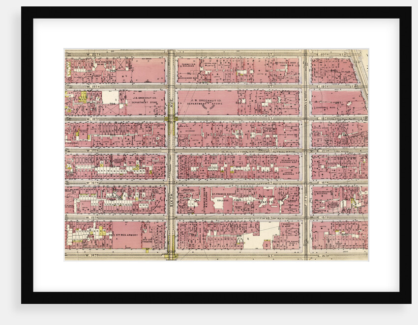 Bounded by W. 20th Street, Broadway, Washington Square, E. 14th Street, W. 14th Street, and Seventh Avenue, New York by Anonymous