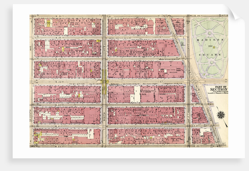 Bounded by W. 26th Street, Broadway Madison Square, W. 20th Street, and Seventh Avenue, New York by Anonymous