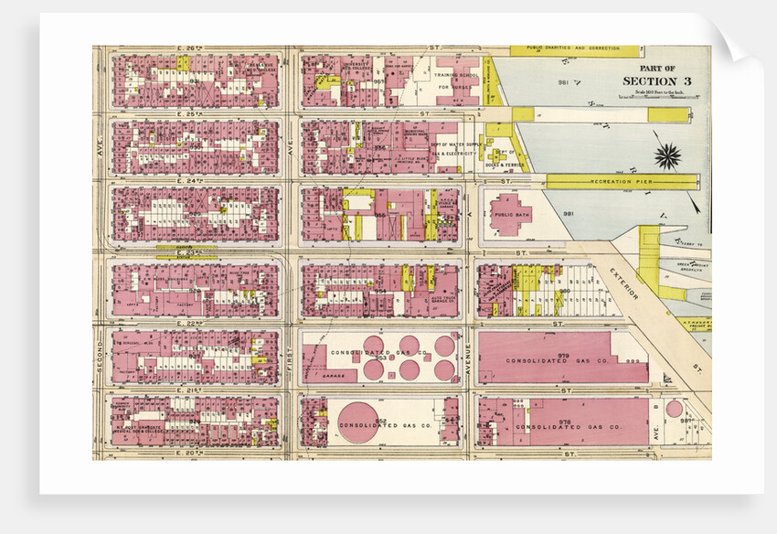Bounded by E. 26th Street, East River Piers 74-70, Exterior Street, E. 20th Street, and Second Avenue, New York by Anonymous