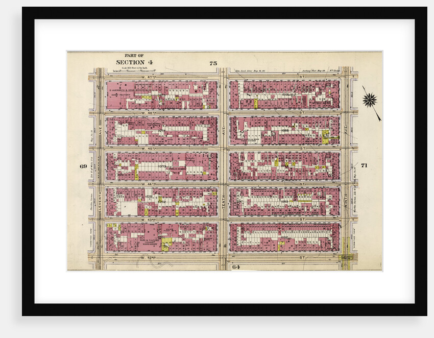 Bounded by W. 47th Street, Ninth Avenue, W. 42nd Street, and Eleventh Avenue, New York by Anonymous