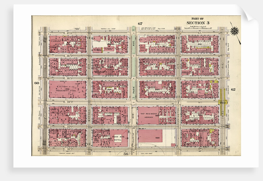Bounded by E. 37th Street, Third Avenue, E. 32nd Street, and Fifth Avenue, New York by Anonymous
