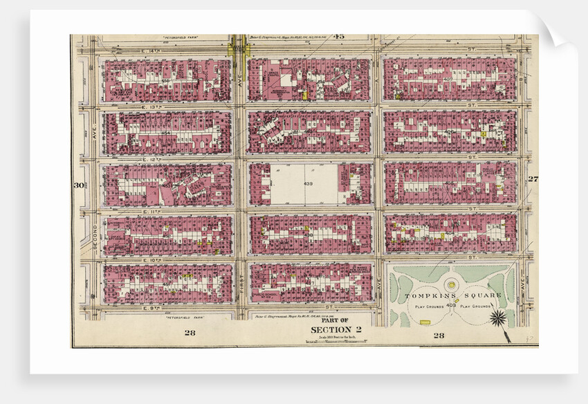 Bounded by E. 14th Street, Avenue B, E. 10th Street, Avenue A, E. 9th Street, and Second Avenue, New York by Anonymous
