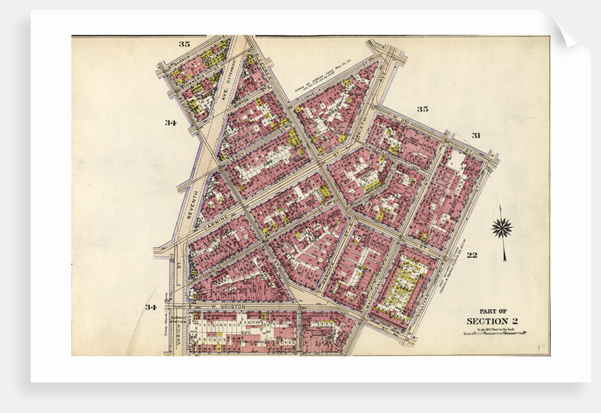 Bounded by Barrow Street, Bleecker Street, Cornelia Street, Sixth Avenue, W. 3rd Street, Sullivan Street, Bedford Street, Macdougal Street, King Street, Varick Street and Second Avenue Extension, New York by Anonymous