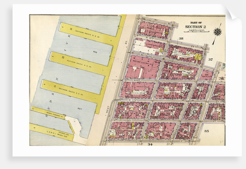 Bounded by Jane Street, Washington Street, W. 12th Street, Greenwich Street, Bethune Street, Bleecker Street, Perry Street, Hudson Street, Charles Street and West Street, New York by Anonymous