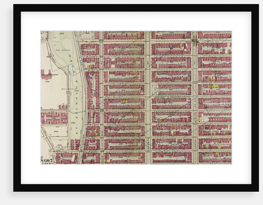 Bounded by W. 136th Street, Fifth Avenue, W. 125th Street, and Morningside Avenue, New York by Anonymous