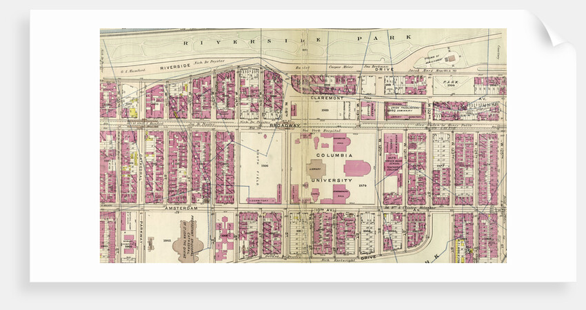 Bounded by Hudson River Riverside Park, Riverside Drive, W. 125th Street, Morningside Drive, Columbus Avenue, and W. 108th Street, New York by Anonymous