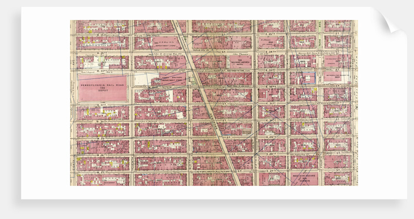 Bounded by W. 36th Street, E. 26th Street, Lexington Avenue, E. 25th Street, Madison Avenue, E. 26th Street, and Eighth Avenue, New York by Anonymous