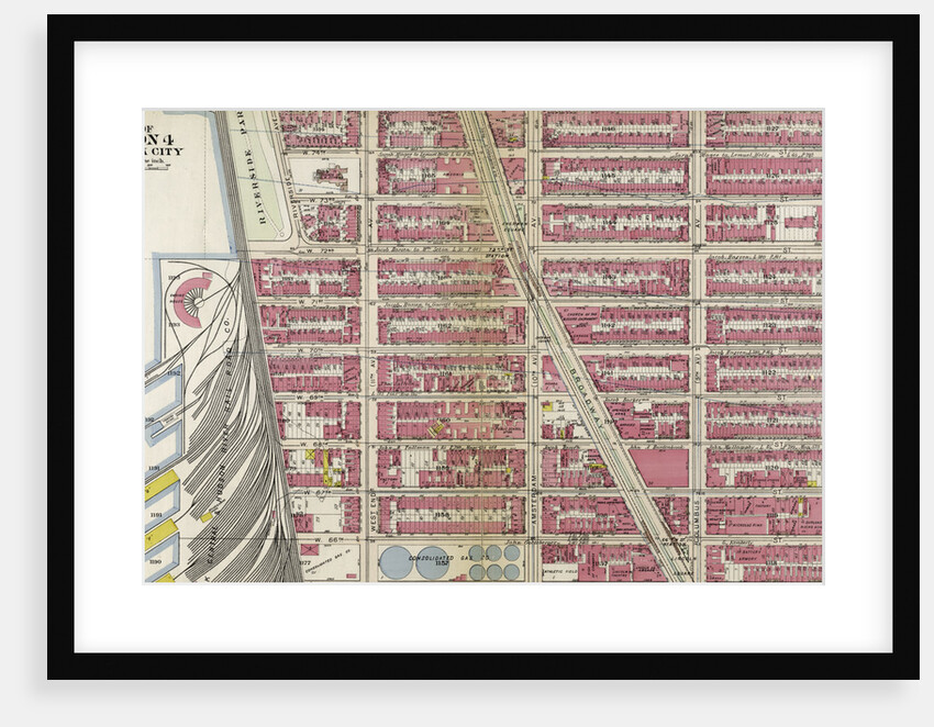 Bounded by W. 75th Street, Central Park West 8th Avenue, W. 64th Street, Hudson River Piers E-I, W. 72nd Street, and Riverside Avenue, New York by Anonymous