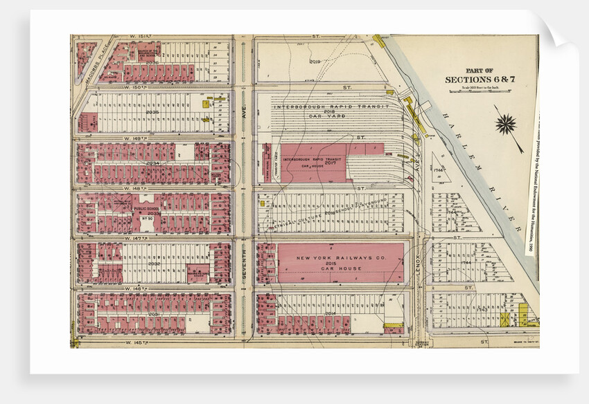 Bounded by W. 151st Street, Seventh Avenue, W. 150th Street, Harlem River Lenox Avenue, W. 145th Street and Eighth Avenue, New York by Anonymous