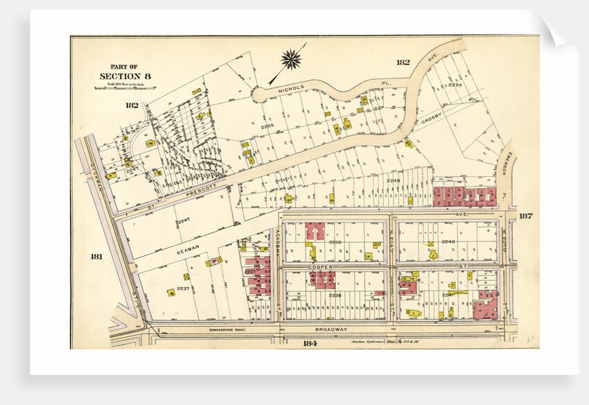 Bounded by Nicholas Place, Prescott Avenue, Emerson Place, W. 207th Street, Broadway and Dyckman Street, New York by Anonymous