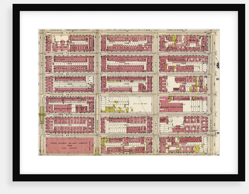Bounded by E. 71st Street, Avenue A, E. 65th Street and Third Avenue, New York by Anonymous