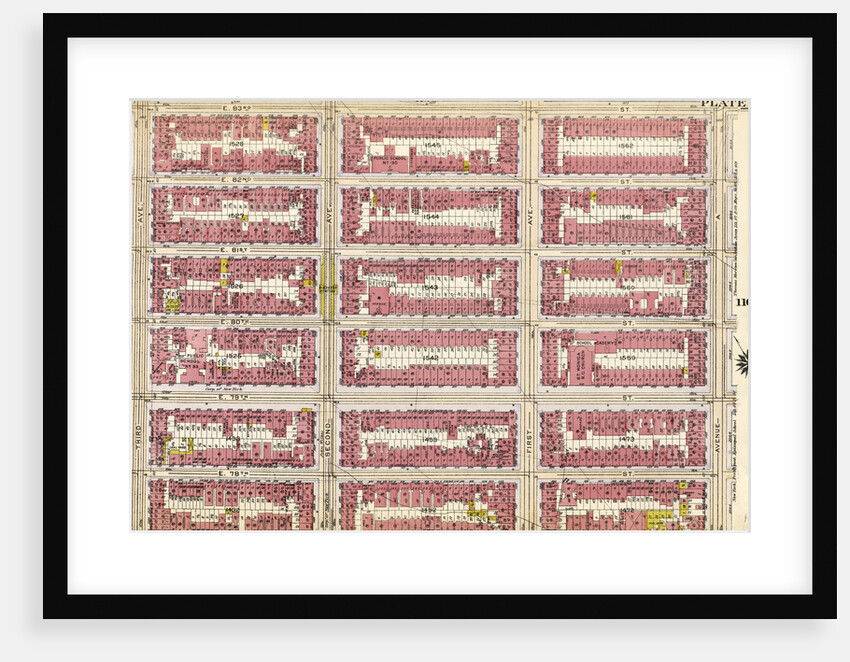 Bounded by E. 83rd Street, Avenue A, E. 77th Street and Third Avenue, New York by Anonymous