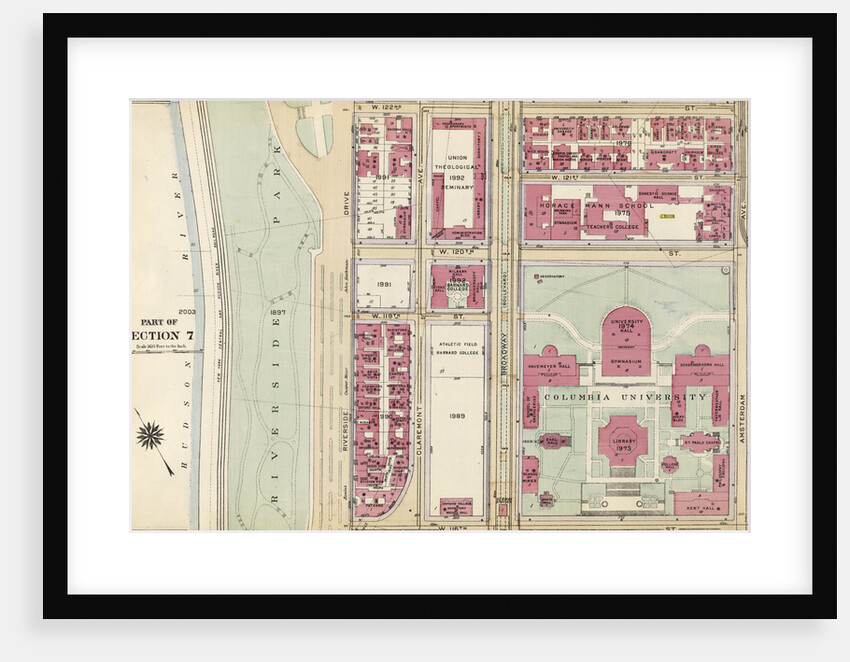 Bounded by W. 122nd Street, Amsterdam Avenue, W. 116th Street and Harlem River Riverside Drive, New York by Anonymous