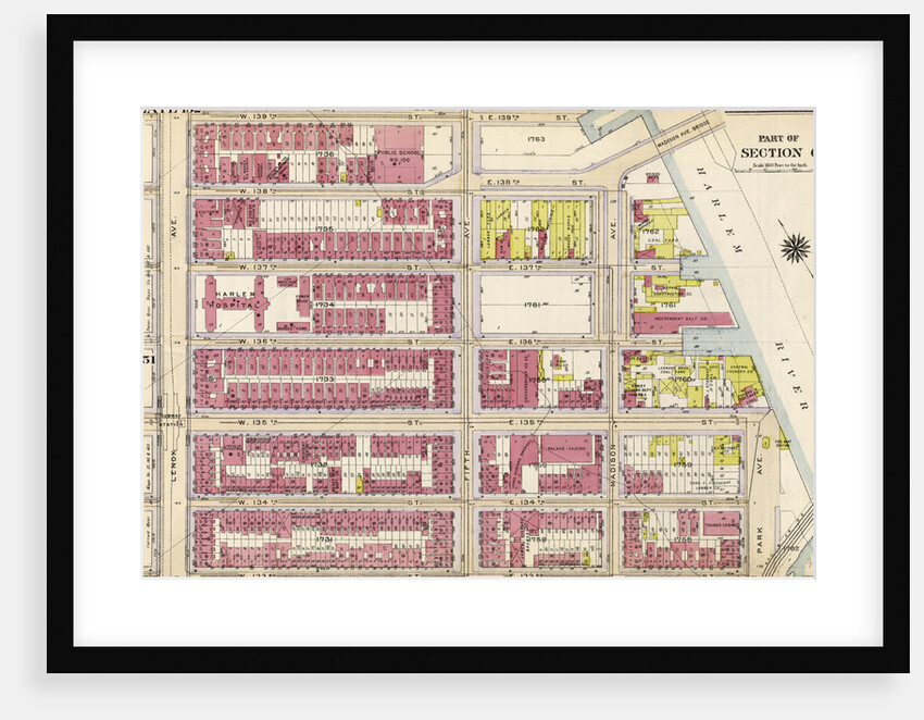 Bounded by W. 139th Street, Fifth Avenue, E. 138th Street, Harlem River Madison Avenue, E. 135th Street, Park Avenue, E. 133rd Street, W. 133rd Street and Lenox Avenue, New York by Anonymous