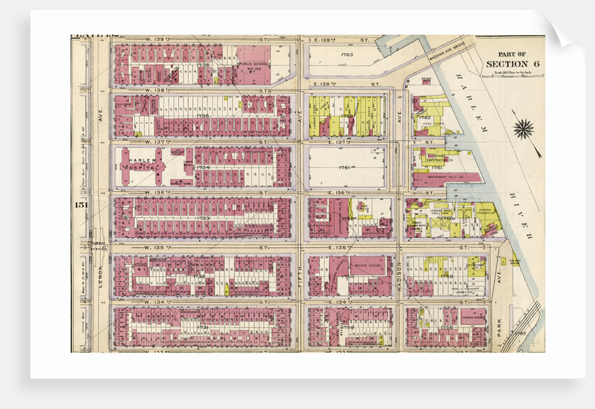 Bounded by W. 139th Street, Fifth Avenue, E. 138th Street, Harlem River Madison Avenue, E. 135th Street, Park Avenue, E. 133rd Street, W. 133rd Street and Lenox Avenue, New York by Anonymous