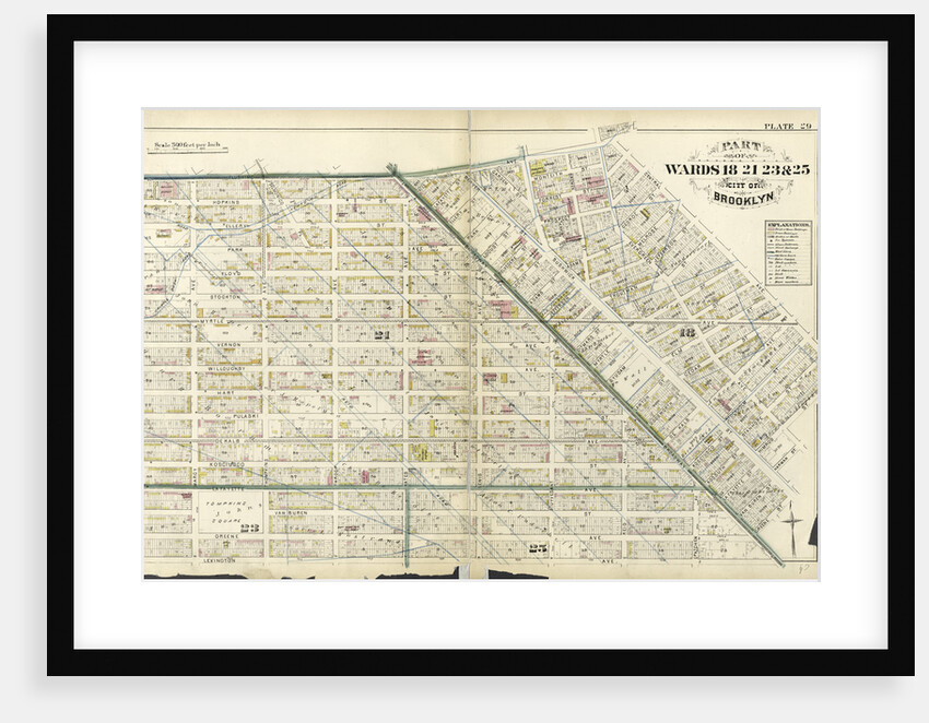 Bounded by Flushing Avenue, Central Avenue, Himrod Street, Evergreen Avenue, Harman Street, Bushwick Street, Greene Street, Broadway, Lexington Avenue and Nostrand Avenue, New York by Anonymous