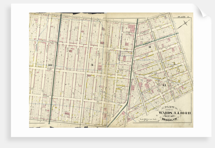 Part of Wards 3, 4, 10, & 11. City of Brooklyn, New York by Anonymous