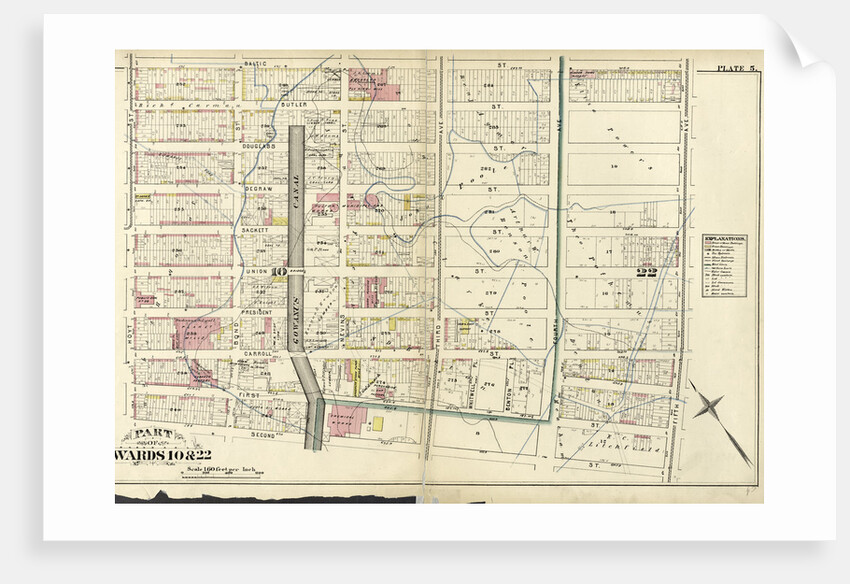 Part of Wards 10 & 22, New York by Anonymous