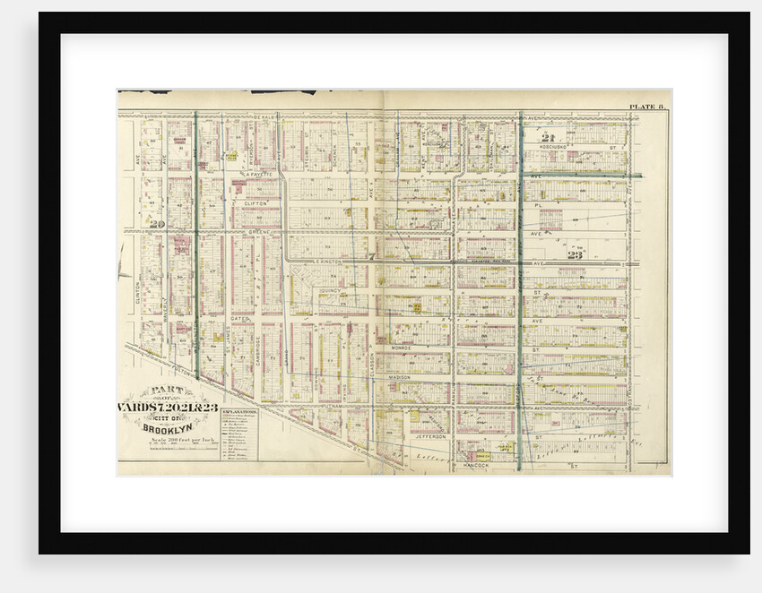 Part of Wards 7, 20, 21& 23. City of Brooklyn, New York by Anonymous