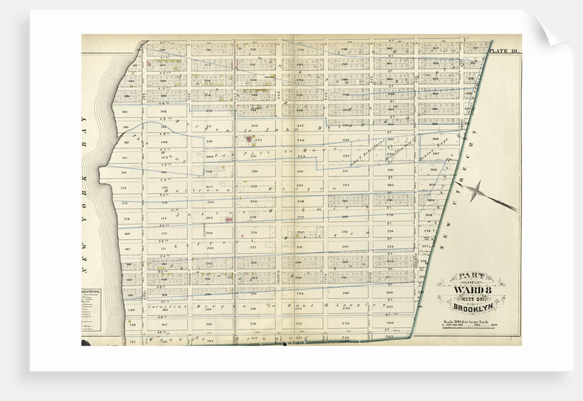Bounded by 40th Street, Eighth Avenue, 48th Street, Seventh Street New Utrecht, Seventh Avenue, 59th Street and New York Bay First Avenue, New York by Anonymous