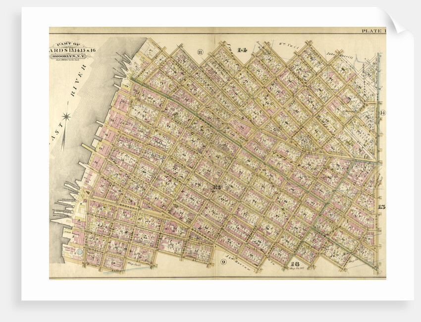 Bounded by N. Second Street, Kent Avenue, N. Third Street, Wythe Avenue, N. Fifth Street, Berry Street, N. Seventh Street, Bedford Avenue, N. Ninth Street, Driggs Street, N. 10th Street, Union Avenue, S. Second Street, Hooper Street, S. Third S., New York by Anonymous