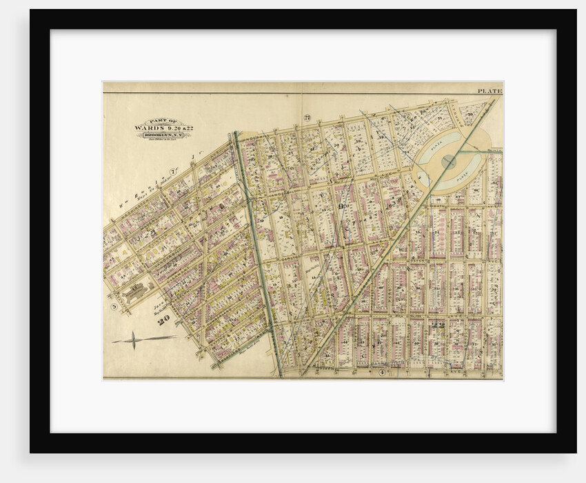 Bounded by Washington Avenue, Underhill Avenue, Parkway, Ninth Avenue, President Street, Fifth Avenue, Atlantic Avenue, Portland Avenue, Hanson Place, Greene Avenue, Clermont Avenue and Lafayette Avenue, New York by Anonymous