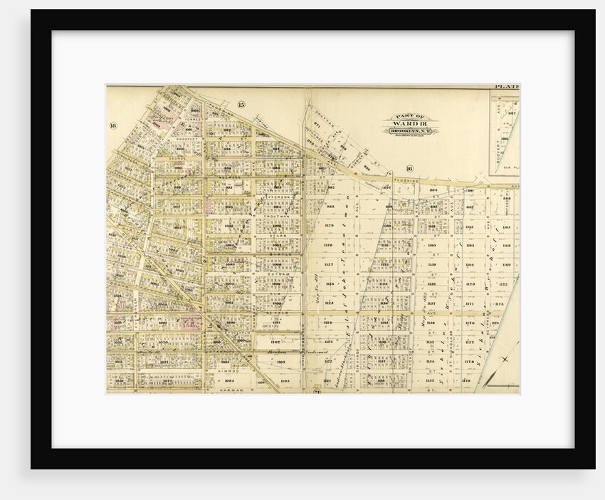 Bounded by Flushing Avenue, Knickerbocker Avenue, Grattan Street, Flushing Avenue, Covert Avenue, Myrtle Avenue, Cypress Street, Standhope Street, St. Nicholas Avenue, Harman Street, Bushwick Avenue and Bremen Street, New York by Anonymous